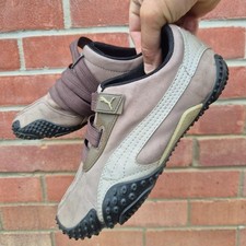 Puma Nu Mostro og trainers vintage retro UK 6 greyish brown leather 343427 05