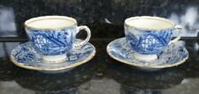 H M Sutherland Bone China Rural Scenes Cup & Saucers