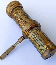 Antique Hand Carved Brass