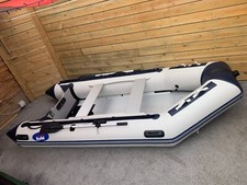 Rydal 3.6m Inflatable Dinghy/Sib/Rib/Boat Grey with Blue Aluminium floor