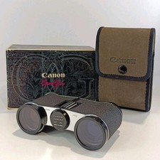Vintage Canon 3X Opera Compact Binoculars - Spectra Coated - In Case And Box