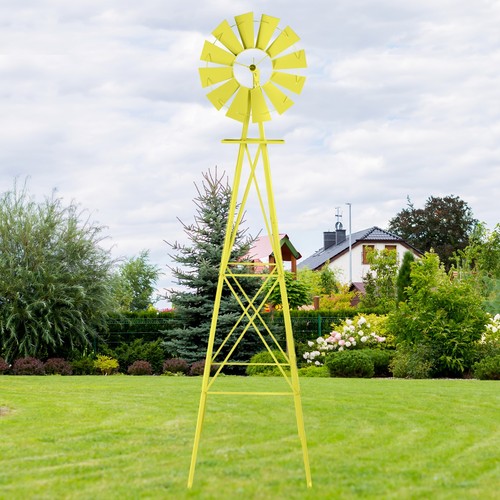 Foot iron windmill yellow - 4-foot,