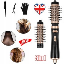 Rotating Hair Dryer Hot Brush Powerful Air Flow Straightening Curl Fast Drying
