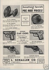1947 PAPER AD Stevens Cap Gun