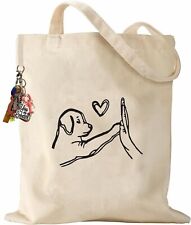 100% Premium Cotton Canvas Shopping Bag Shoulder Tote Shopper Bags Reusable