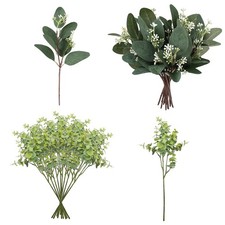 20X Eucalyptus Stems Faux