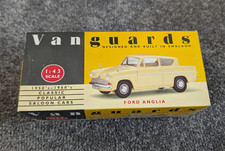 Lledo Vanguards VA1008 Ford Anglia - Yellow - 1/43 Scale