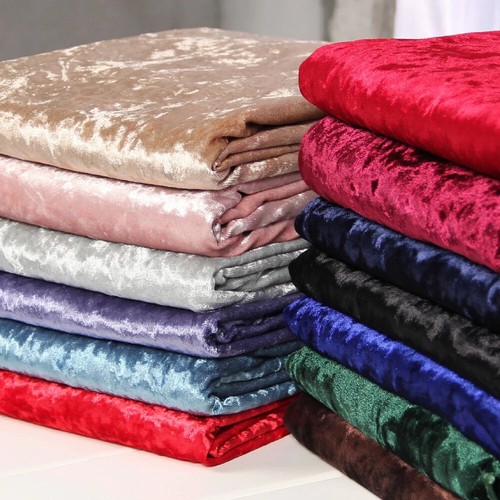 Crushed velvet fabric - crushed,