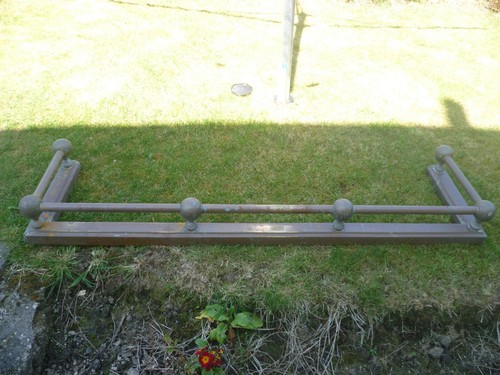 Antique large brass fire - an,