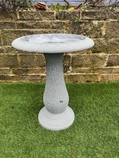 Roman Style Bird Bath On Tall Stem- Slight imperfection see images - cheap price