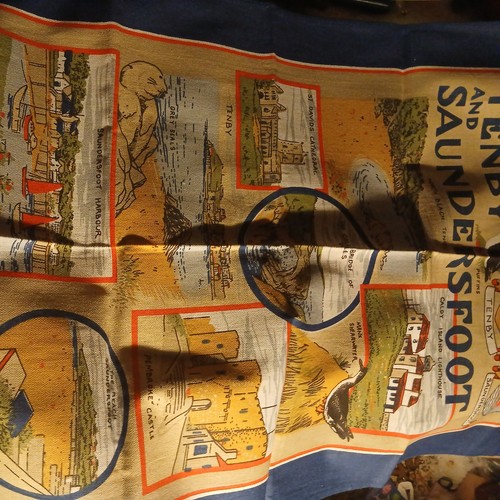 Vintage novelty tea towel - tea,