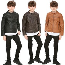 Kids Motorcycle Biker Jacket