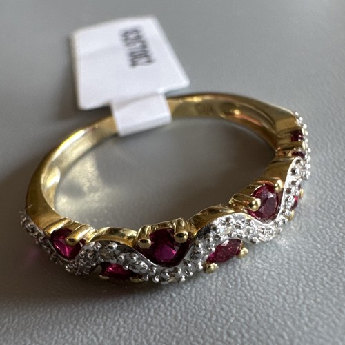9ct yellow gold 375 ruby - yellow, &