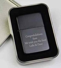 Personalised Engraved Windproof Lighter Custom Gift for Him Her Present
