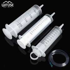 50-200ml Large Plastic Measuring Syringe For Labs Hydroponic Pet Cubs Feeding 1