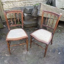 Pair of Antique Wood Hall