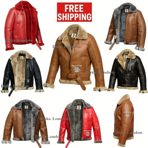 Mens raf real sheep skin - b3,