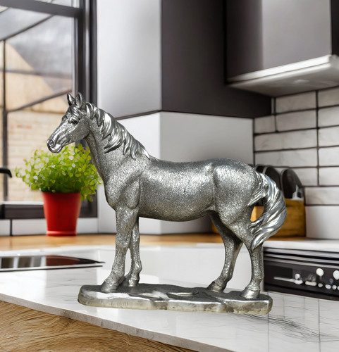 Standing horse silver - standing,