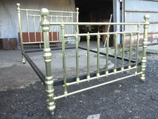 victorian brass double bedstead