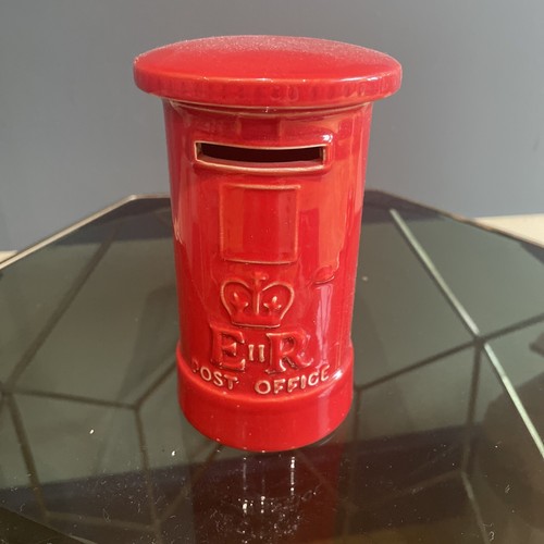 Vintage red pillar post box - vintage,
