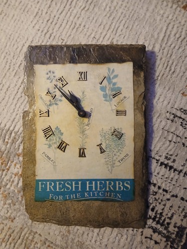 Slate wall clock measures - clock,