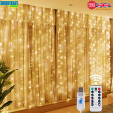 3Mx3M LED Curtain String Fairy
