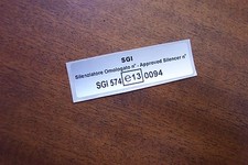 METALLIC, E-MARKED, EXHAUST STICKER  (60mm x 20mm)