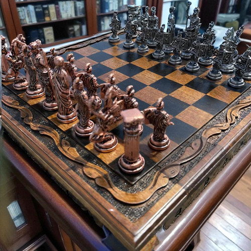 Handcrafted roman empire chess - empire,