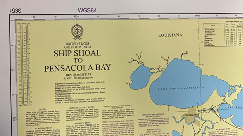 Admiralty chart 3851 ship - chart,