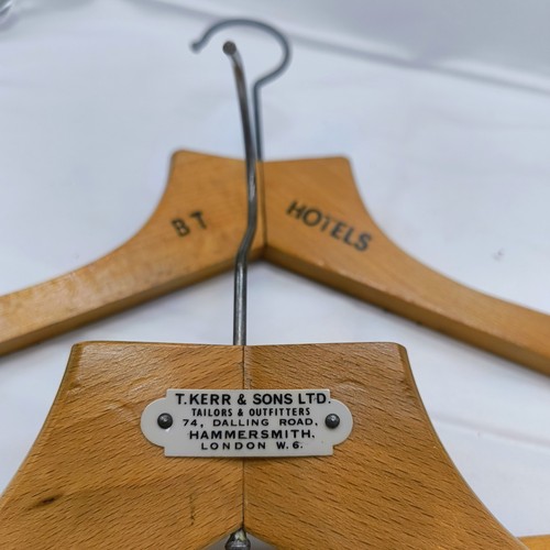Pair vintage wood hanger - vintage,