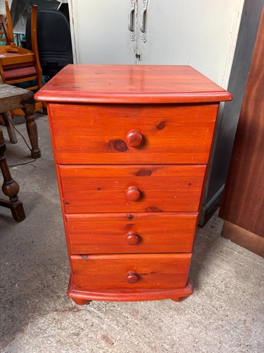 Pine drawer bedside - 4,