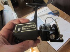 V good abu sweden cardinal 140 vintage spinning fishing reel