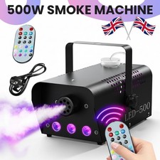 500W Smoke Machine Fog Mist Haze Hazer LED RGB Effect 3 For Disco DJ Show Party