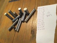 Random off cuts silver steel  Hobby Lathe model engineer mild steel 13 bars
