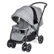 Double seat baby stroller - seat,