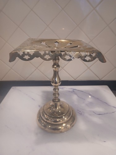 Antique brass trivet pot - brass,