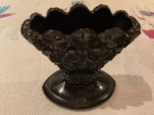 Antique amethyst pressed glass