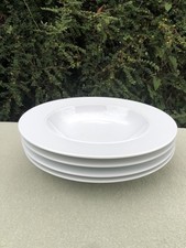 White by Denby Wide Rimmed Large Serving Pasta Bowl 12", Sale Individually
