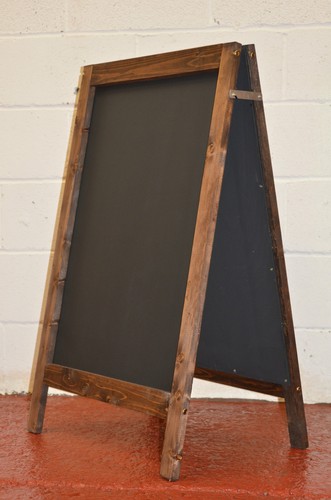 Large stained board with - a-board,