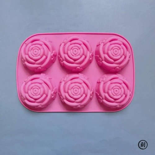 Rose flower cake silicone - rose,