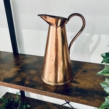 Joseph Sankey & Sons JS & S English Copper Water Pitcher / Jug No. 4 - 29cm tall