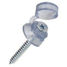 CORRUGATED SHEETING CLEAR CAPS & SCREWS With 50mm or 75mm Screws CHOOSE QUANTITY