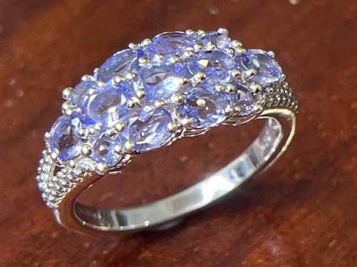 Silver tanzanite ring - silver,