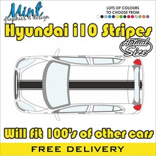 HYUNDAI i10 OTT Stripes FITS ALL MODELS Decals Stickers Graphics FREE P&P 035
