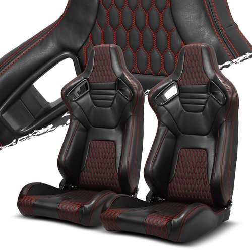 Pairs black red stitching pvc - pairs, black+red