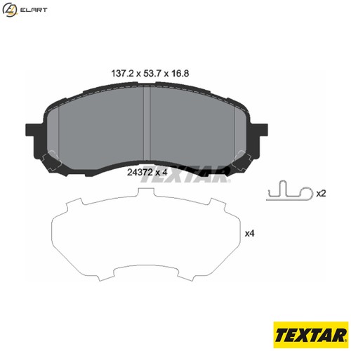 Brake pad set disc - brake,