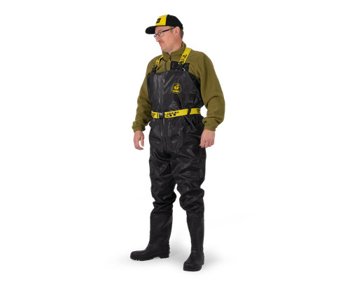 Black cat booted waders - black,