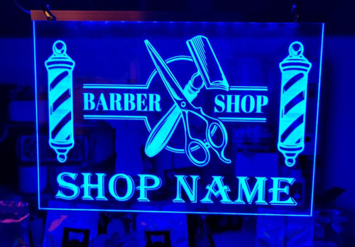 Barber shop open - shop, light