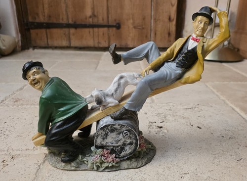 Laurel and hardy figurine - figurine, with