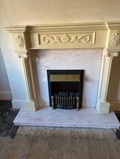 Mantelpiece And Marble Fire